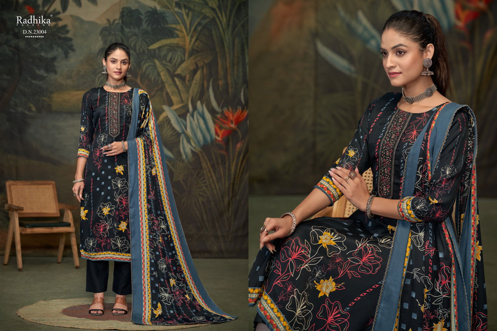 Flower Valley Vol 2 By Azara Radhika Cambric Cotton Dress Material Wholesale Market In Surat